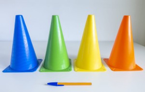 Duże Pionki Pachołki XL - 23 cm wysokości (4 szt.)