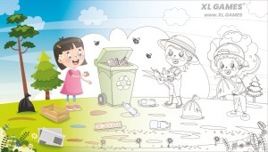 Kolorowanka XL (Segregacja Śmieci Odpadów 2)
