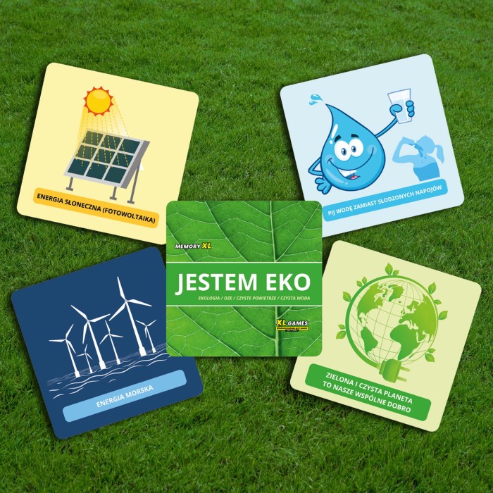 Memory XL - Jestem EKO! Ekologia / OZE / Czyste Powietrze / Czysta Woda