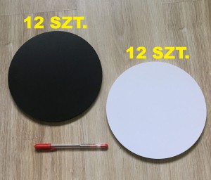 Pionki Krążki XL - do gry Warcaby (24 szt.)